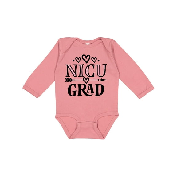 Inktastic Nicu Graduate Baby Girl Girls Long Sleeve Baby Bodysuit