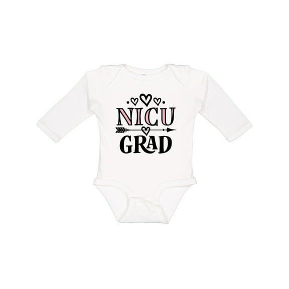Inktastic Nicu Graduate Baby Girl Girls Long Sleeve Baby Bodysuit