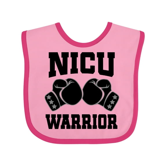 Inktastic Nicu Warrior Baby Boy Boys Baby Bib