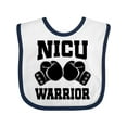 thumbnail image 1 of Inktastic Nicu Warrior Baby Boy Boys Baby Bib, 1 of 4