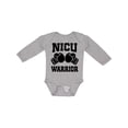 thumbnail image 1 of Inktastic Nicu Warrior Baby Boy Boys Long Sleeve Baby Bodysuit, 1 of 5