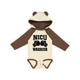thumbnail image 1 of Inktastic Nicu Warrior Baby Boy Boys Long Sleeve Baby Bodysuit, 1 of 5