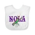 thumbnail image 1 of Inktastic NOLA Mardi Gras Crayfish in Purple Boys or Girls Baby Bib, 1 of 4