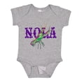 thumbnail image 1 of Inktastic NOLA Mardi Gras Crayfish in Purple Boys or Girls Baby Bodysuit, 1 of 5