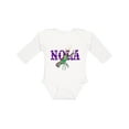 thumbnail image 1 of Inktastic NOLA Mardi Gras Crayfish in Purple Boys or Girls Long Sleeve Baby Bodysuit, 1 of 5