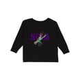 thumbnail image 1 of Inktastic NOLA Mardi Gras Crayfish in Purple Boys or Girls Long Sleeve Toddler T-Shirt, 1 of 5