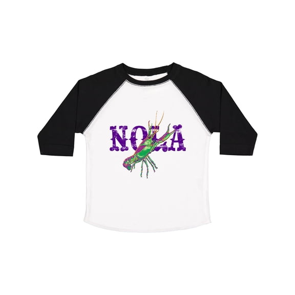 Inktastic NOLA Mardi Gras Crayfish in Purple Boys or Girls Toddler T-Shirt