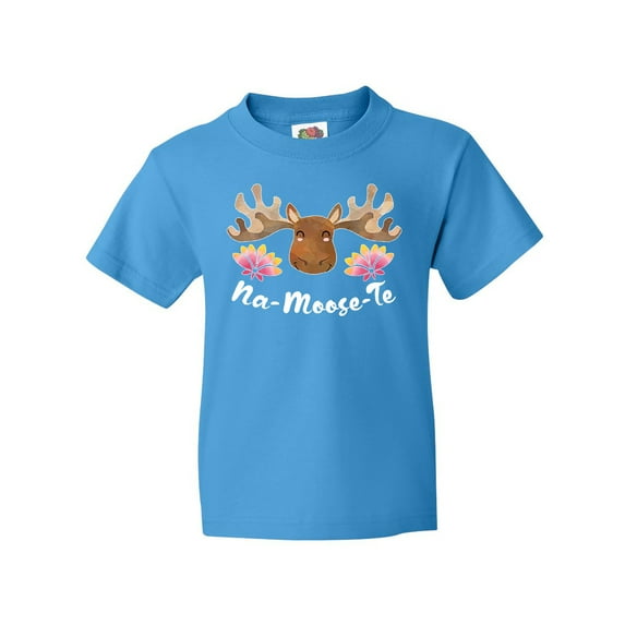 Inktastic Na-Moose-Te Cute Moose Greeting Youth T-Shirt