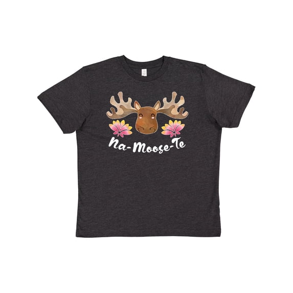 Inktastic Na-Moose-Te Cute Moose Greeting Youth T-Shirt