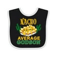 thumbnail image 1 of Inktastic Nacho Average Godson with Nachos and Cacti Boys or Girls Baby Bib, 1 of 4