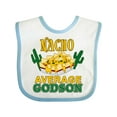 thumbnail image 1 of Inktastic Nacho Average Godson with Nachos and Cacti Boys or Girls Baby Bib, 1 of 4