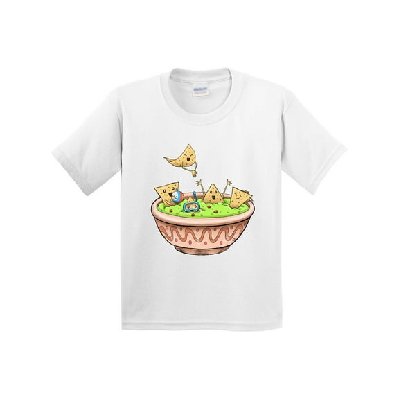 Inktastic Nachos Partying in Guacamole Youth T-Shirt