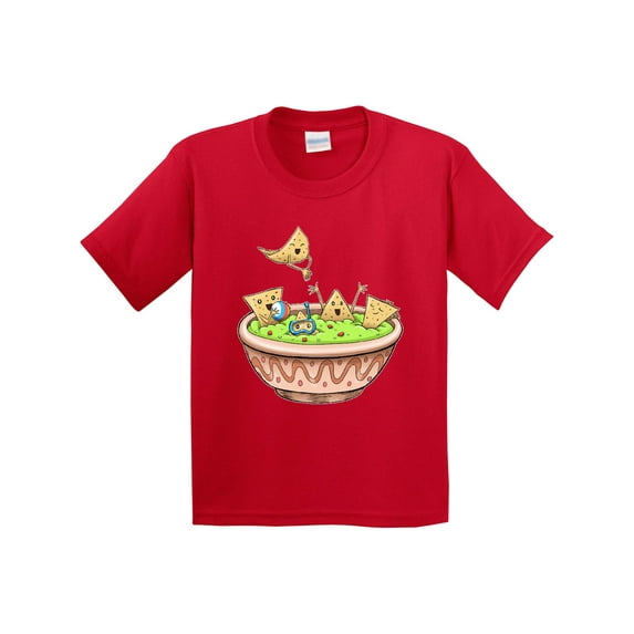 Inktastic Nachos Partying in Guacamole Youth T-Shirt