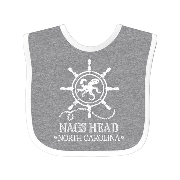 Inktastic Nags Head North Carolina Boys or Girls Baby Bib