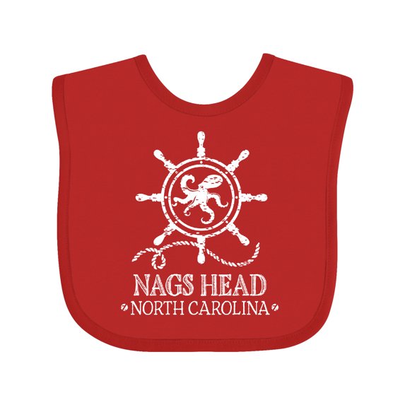 Inktastic Nags Head North Carolina Boys or Girls Baby Bib