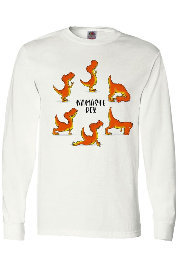 Namaste Rex Yoga Master Long Sleeve T-Shirt