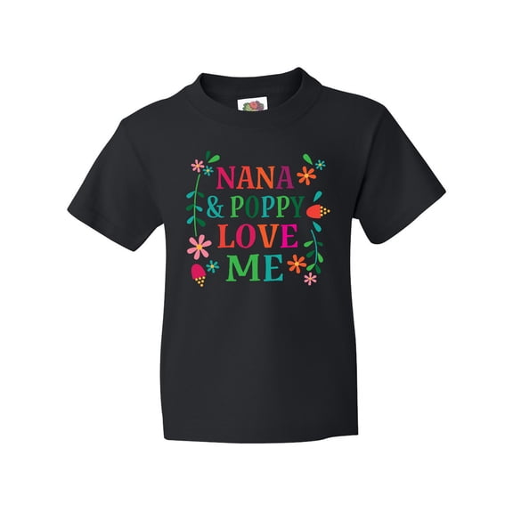 Inktastic Nana And Poppy Love Me Youth T-Shirt