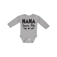 thumbnail image 1 of Inktastic Nana Baby Girl Clothes Girls Long Sleeve Baby Bodysuit, 1 of 5