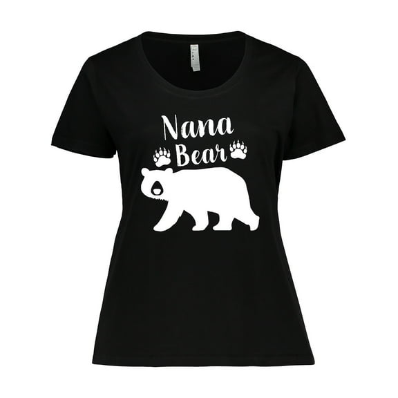 Inktastic Nana Bear in White Women's Plus Size T-Shirt