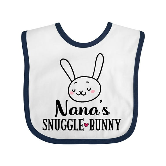 Inktastic Nana Bunny Grandchild Boys or Girls Baby Bib