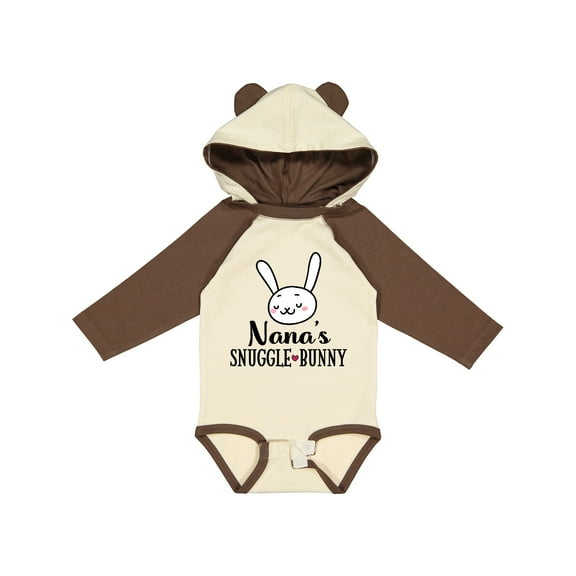 Inktastic Nana Bunny Grandchild Boys or Girls Long Sleeve Baby Bodysuit