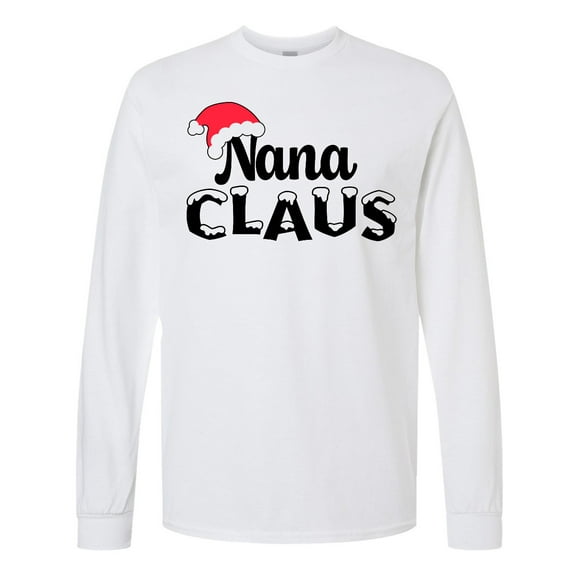 Inktastic Nana Claus Christmas Family Long Sleeve T-Shirt