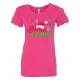 thumbnail image 1 of Inktastic Nana Claus with Christmas Santa Hat and Snowflakes Women's T-Shirt, 1 of 5