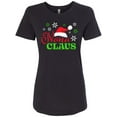 thumbnail image 1 of Inktastic Nana Claus with Christmas Santa Hat and Snowflakes Women's T-Shirt, 1 of 5