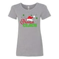 thumbnail image 1 of Inktastic Nana Claus with Christmas Santa Hat and Snowflakes Women's T-Shirt, 1 of 5