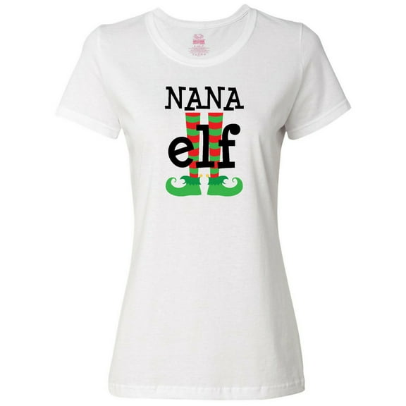 Inktastic Nana Elf Christmas Women's T-Shirt