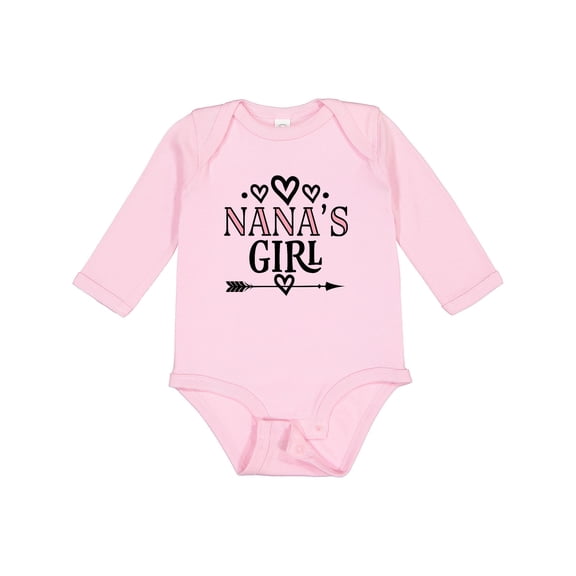 Inktastic Nana Girl Granddaughter Girls Long Sleeve Baby Bodysuit