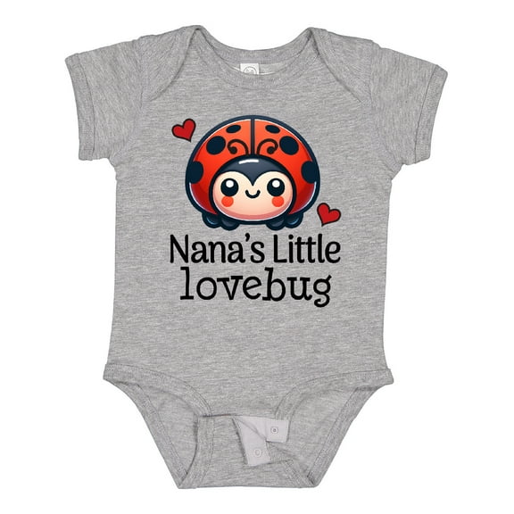 Inktastic Nana Little Lovebug Grandkids Ladybug Boys or Girls Baby Bodysuit