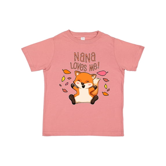 Inktastic Nana Loves Me- Cute Baby Fox Boys or Girls Toddler T-Shirt