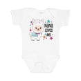 thumbnail image 1 of Inktastic Nana Loves Me Cute and Happy Llama Boys or Girls Baby Bodysuit, 1 of 5