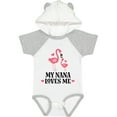thumbnail image 1 of Inktastic Nana Loves Me Girl Flamingo Girls Baby Bodysuit, 1 of 5