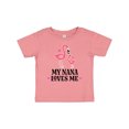 thumbnail image 1 of Inktastic Nana Loves Me Girl Flamingo Girls Baby T-Shirt, 1 of 5