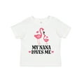 thumbnail image 1 of Inktastic Nana Loves Me Girl Flamingo Girls Toddler T-Shirt, 1 of 5