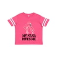 thumbnail image 1 of Inktastic Nana Loves Me Girl Flamingo Girls Toddler T-Shirt, 1 of 5