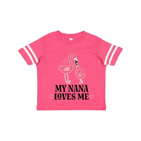 Inktastic Nana Loves Me Girl Flamingo Girls Toddler T-Shirt