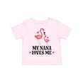thumbnail image 1 of Inktastic Nana Loves Me Girl Flamingo Girls Toddler T-Shirt, 1 of 5