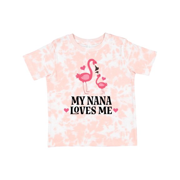 Inktastic Nana Loves Me Girl Flamingo Girls Toddler T-Shirt