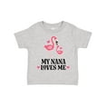 thumbnail image 1 of Inktastic Nana Loves Me Girl Flamingo Girls Toddler T-Shirt, 1 of 5