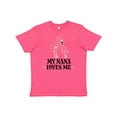 thumbnail image 1 of Inktastic Nana Loves Me Girl Flamingo Youth T-Shirt, 1 of 5