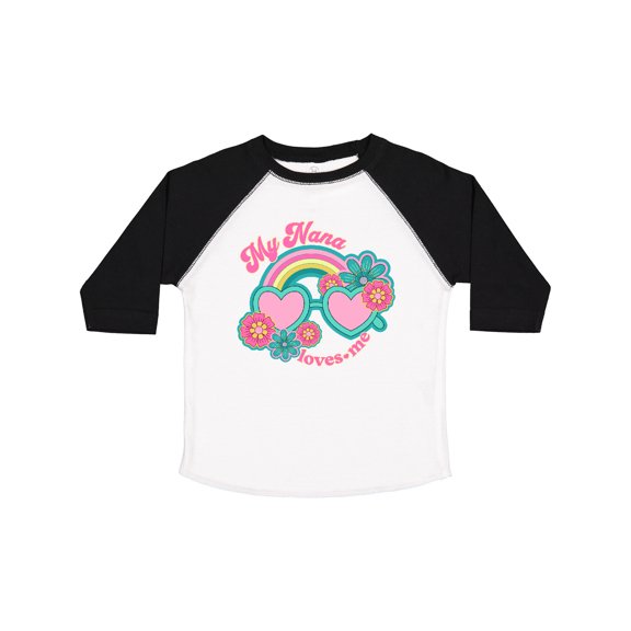 Inktastic Nana Loves Me Girls Granddaughter Girls Toddler T-Shirt