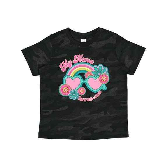 Inktastic Nana Loves Me Girls Granddaughter Girls Toddler T-Shirt