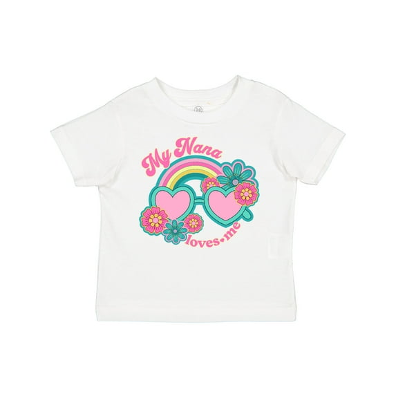 Inktastic Nana Loves Me Girls Granddaughter Girls Toddler T-Shirt
