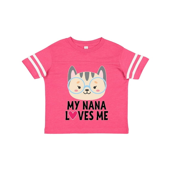 Inktastic Nana Loves Me Grandchild Girls Toddler T-Shirt