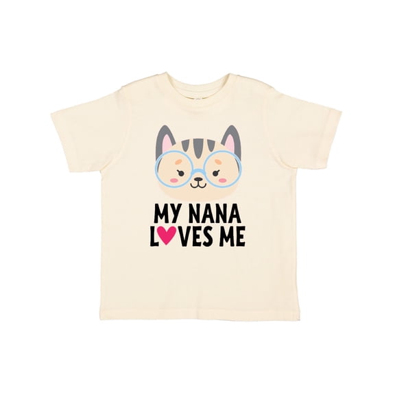 Inktastic Nana Loves Me Grandchild Girls Toddler T-Shirt