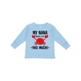 thumbnail image 1 of Inktastic Nana Loves Me Grandson Boys or Girls Long Sleeve Toddler T-Shirt, 1 of 5