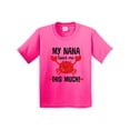 thumbnail image 1 of Inktastic Nana Loves Me Grandson Youth T-Shirt, 1 of 5